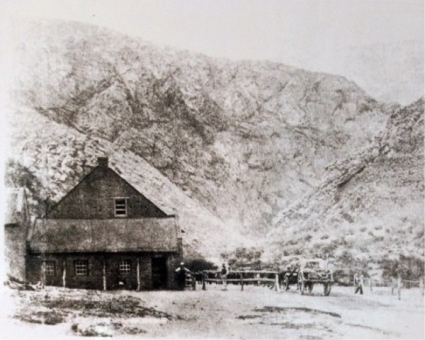 Rankin&rsquo;s Toll Gate at the Southern Entrance to Meiringspoort 1876