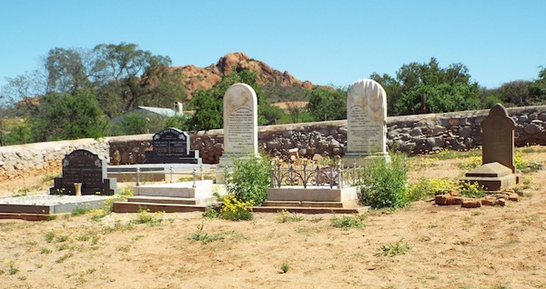 The Schoeman grave site at the Doornkloof Homestead The Schoeman grave site at the Doornkloof Homestead